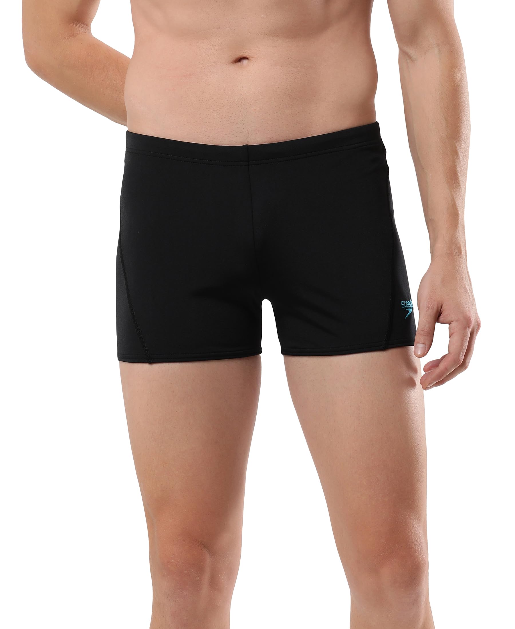 Speedo Men's Endurance+ Essential Splice Aquashort - Black & Bolt