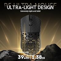 ATTACK SHARK R5 Ultra Szénszálas Gamer Egér, 39g Szuperkönnyű, 8000Hz Vezeték Nélküli, 42000 DPI, PAW3950MAX Szenzor, Bluetooth/2.4G/Vezeték 4