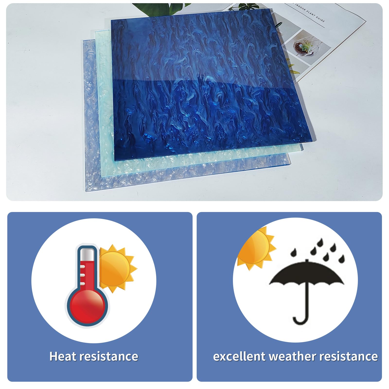 BXです❣️4枚セット　水の波紋 アクリルカード 確認用　0808 Amazon.co.jp: TOEPODOブルーフラッシュアクリルセット、パール波紋