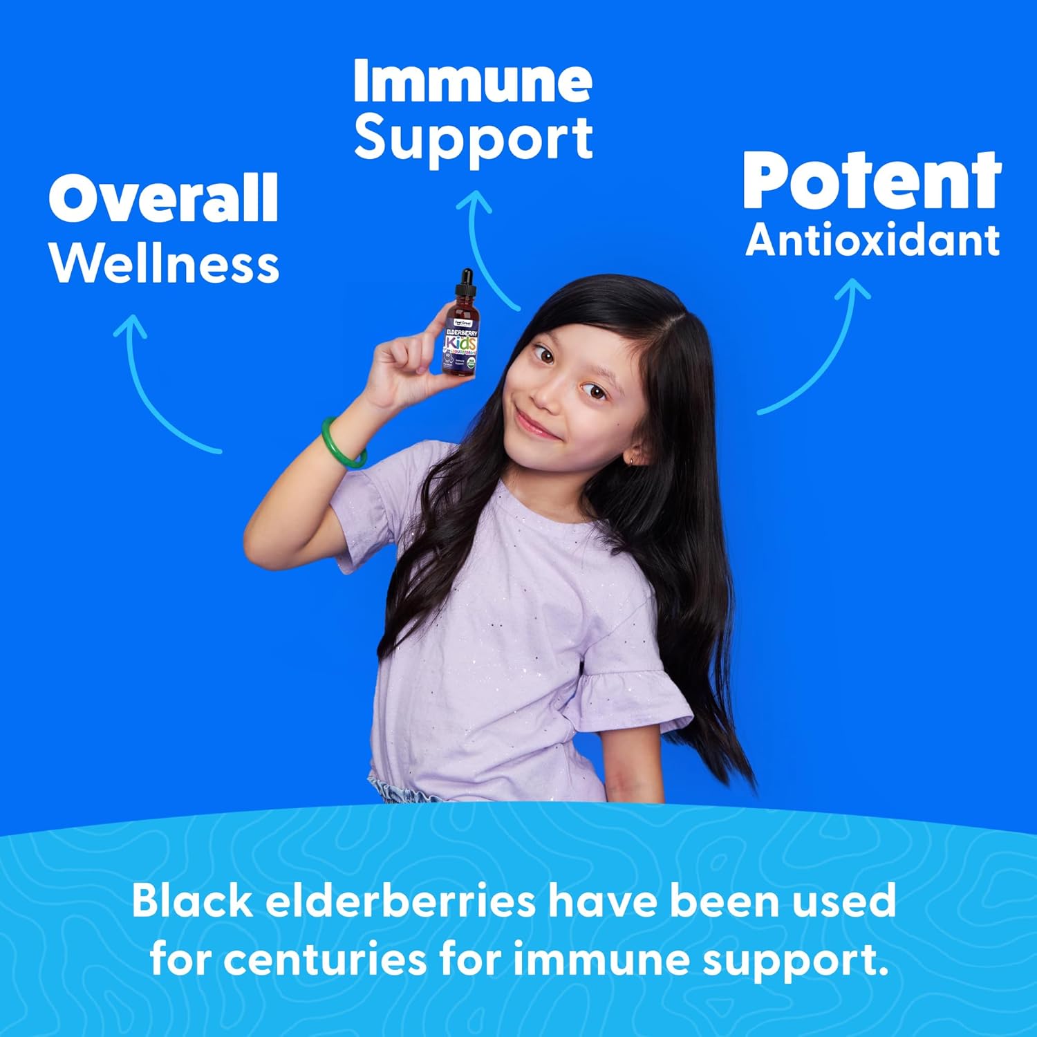 Elderberry for Kids Liquid Drops with Vitamin C & Zinc - 2oz - Children and Toddler Immune Support Supplement USDA Organic Sambucus Elderberry Extract Ages 1-13 Years - Made in USA - 2 fl oz - Image 9