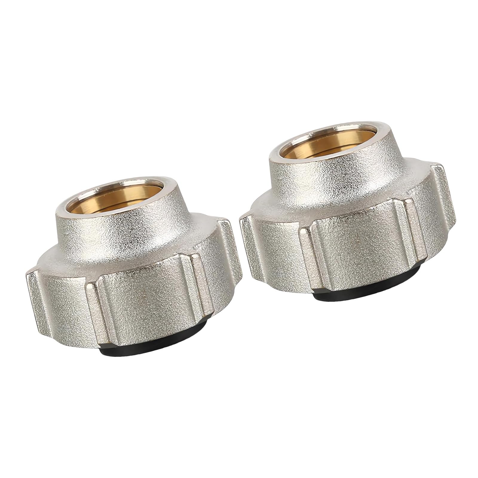 Msioytog Multicolor 2Pcs 15Mmx3 / 4Inch Heating Systems Compression Fitting Brass Pipe Connection Nut Pipe Fitting Hose Adapter Enduring Hose Adapter