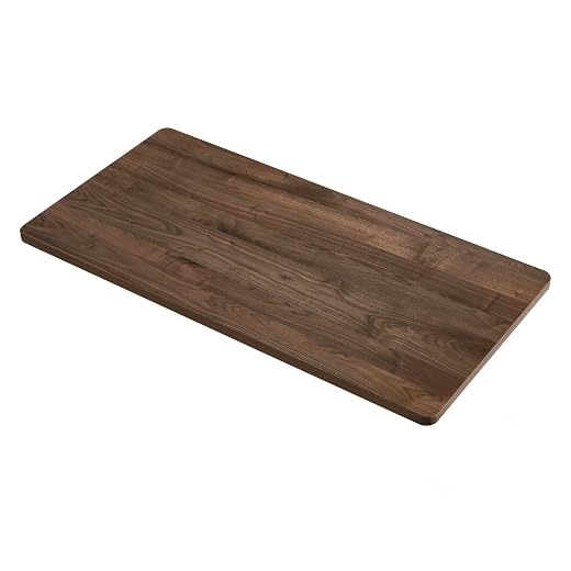 SANODESK 48"x24"x1" One-Piece Tabletop Home Office, Walnut Veneers