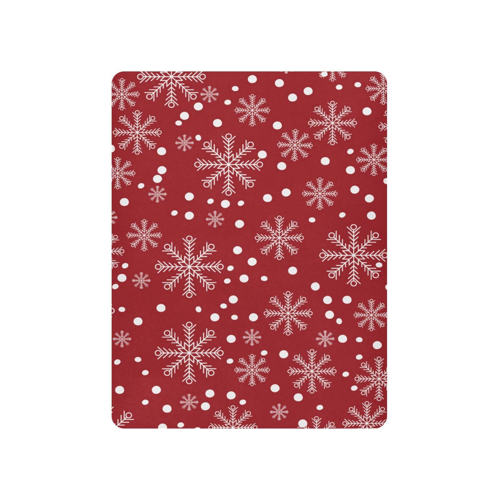 Moudou Christmas Snowflake Playard Sheet for Boy Girls, Soft Breathable Fitted Toddler Sheet for Standard Playard Bed Mattress, 39 x 27 x 5 Inch