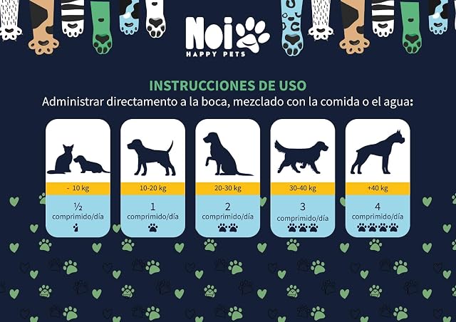 Foto 4 de 7 de Noi Happy Pets Calmante Natural para Perros y Gatos. Comprimidos de Sabor a Carne. Alivia Estrés y Ansiedad.…