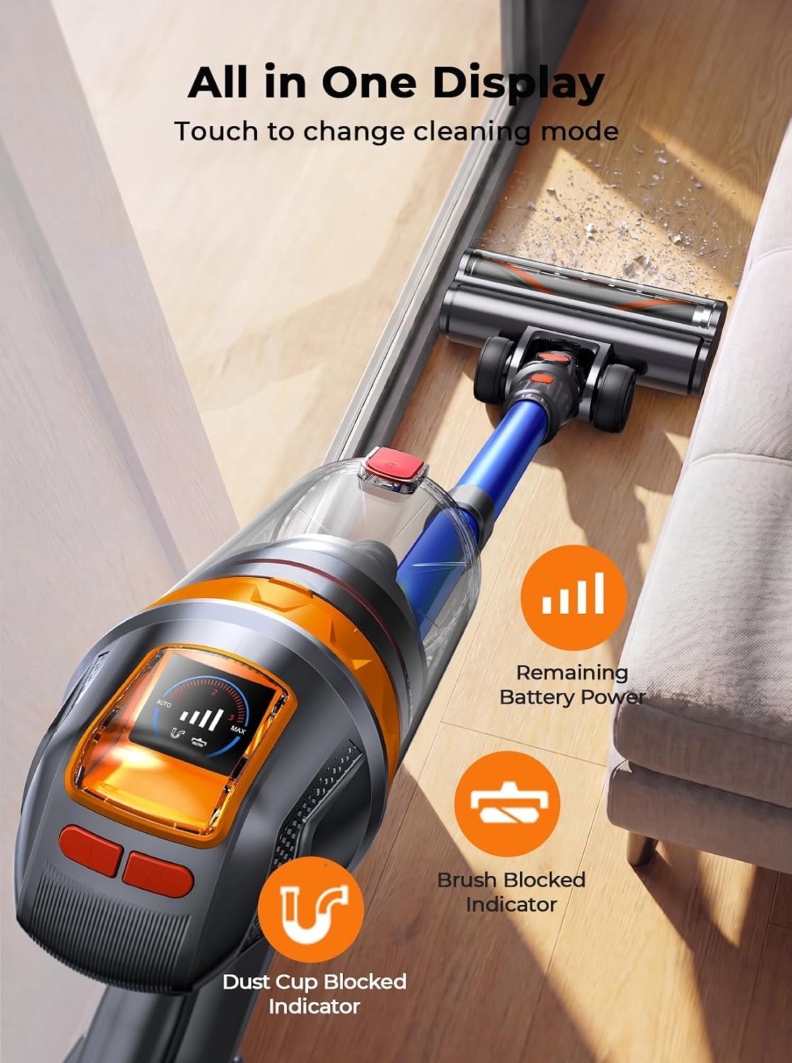 SMOTURE Cordless Vacuum - 70 Min Run Time -5 SMOTURE Cordless Vacuum - 70 Min Run Time -5