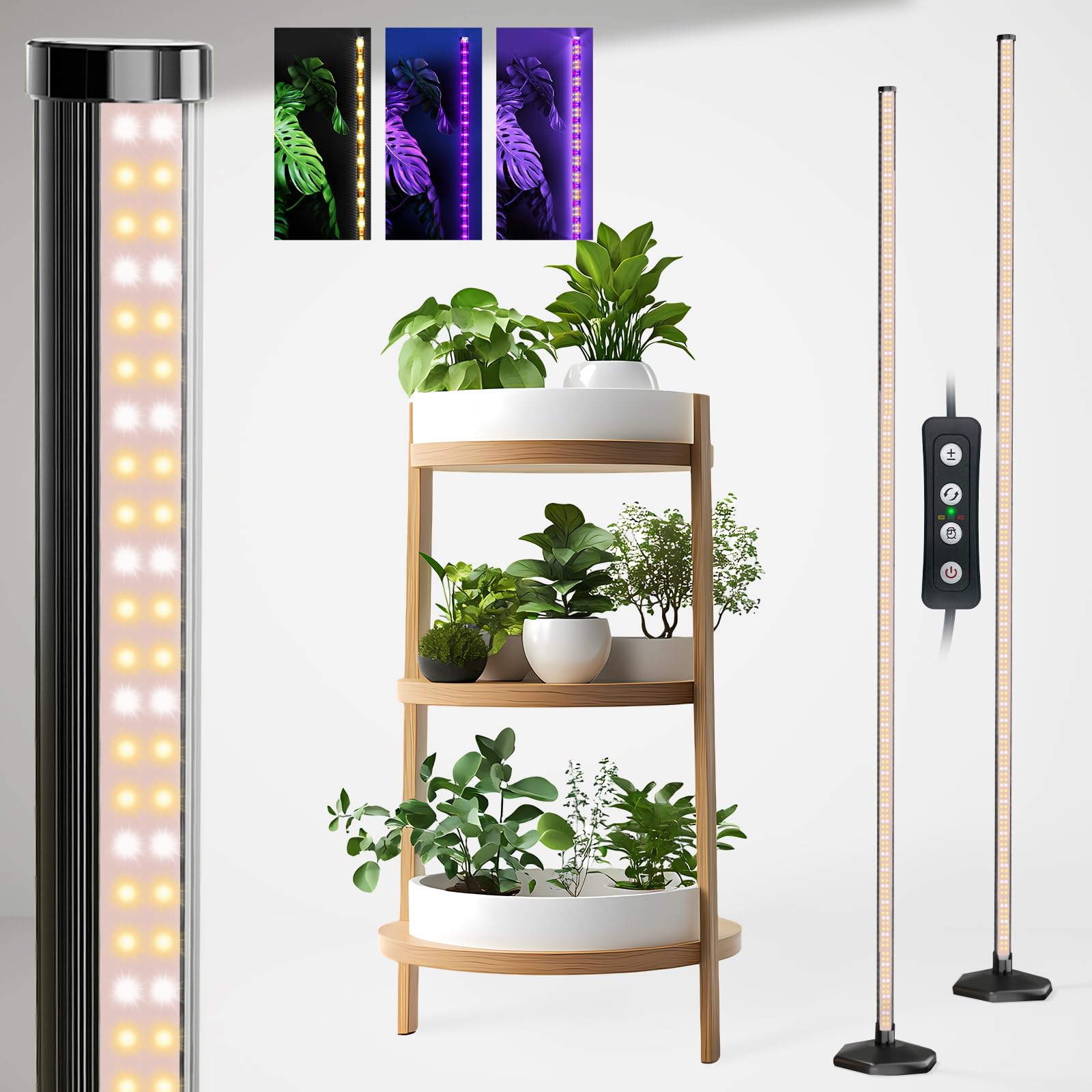 Photo 1 of JarryStart 2-Piece Full Spectrum Grow Light 42W