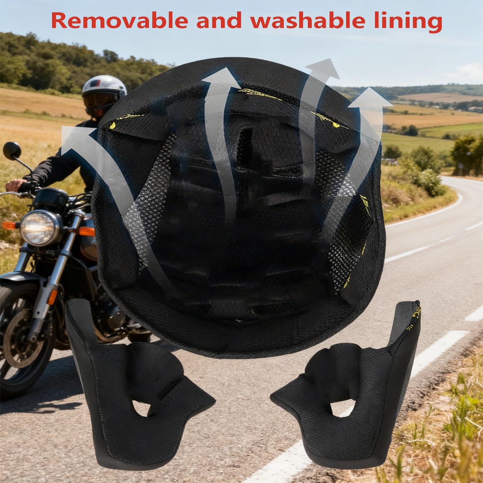 Modułowy Kask Integralny Motocyklowy Z Klapą – Podwójna Wizjera Słoneczna, Rękawice I Maska Antypyłowa, Dorośli Unisex, Na Całe Lata, Certyfikatem ECE/DOT – Cruiserów I Skuterów.