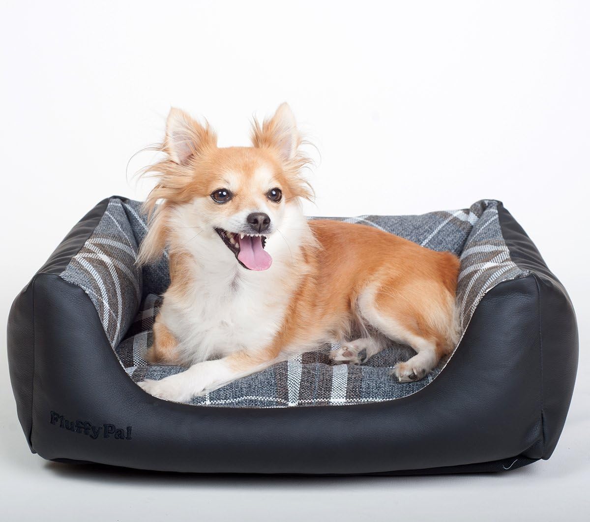 FluffyPal Luxury Dog Bed Made in Europe Unique Fancy Cosy Snuggle Best Dog Beds - Arthritic Dog Basket Lounge Corner Couch Dog Bed - Easy & Completely Washable and Hypoallergenic