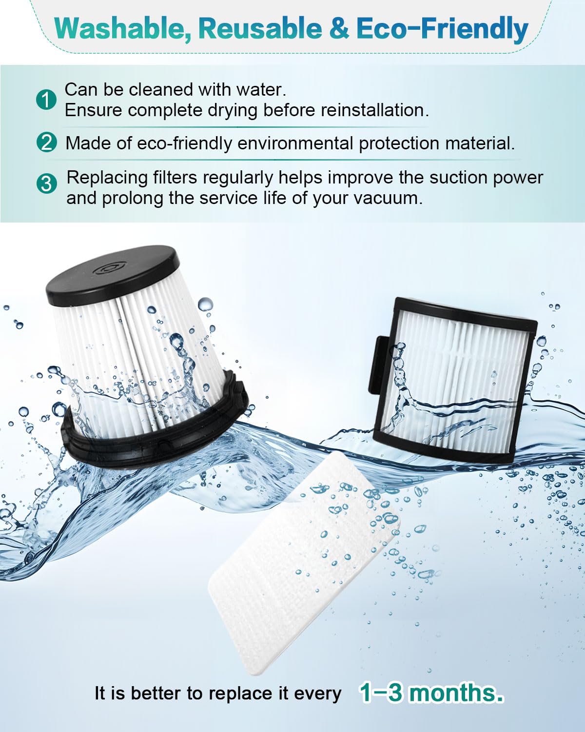 IW3511 IW3120 - Filtros HEPA de repuesto compatibles con aspiradora inalámbrica Shark IW3511 Detect Pro y Shark IW3120 Detect Clean Auto Empty System, IW1111, IW1120, IW3615 (paquete de 2)