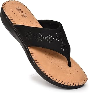 HEALTH FIT Extra Soft Orthopedic Slippers/Doctor Chappal &amp; Footwear with Memory Foam For Women Footwear