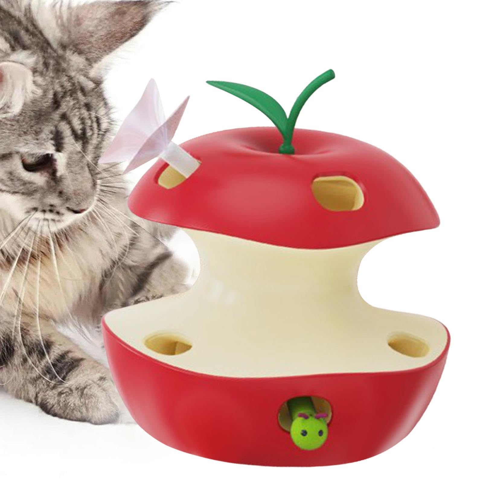 Jouet interactif et éducatif pour Chats Adultes Qui s'ennuient en intérieur. Jouet Automatique 5 V pour Chats, Rouge