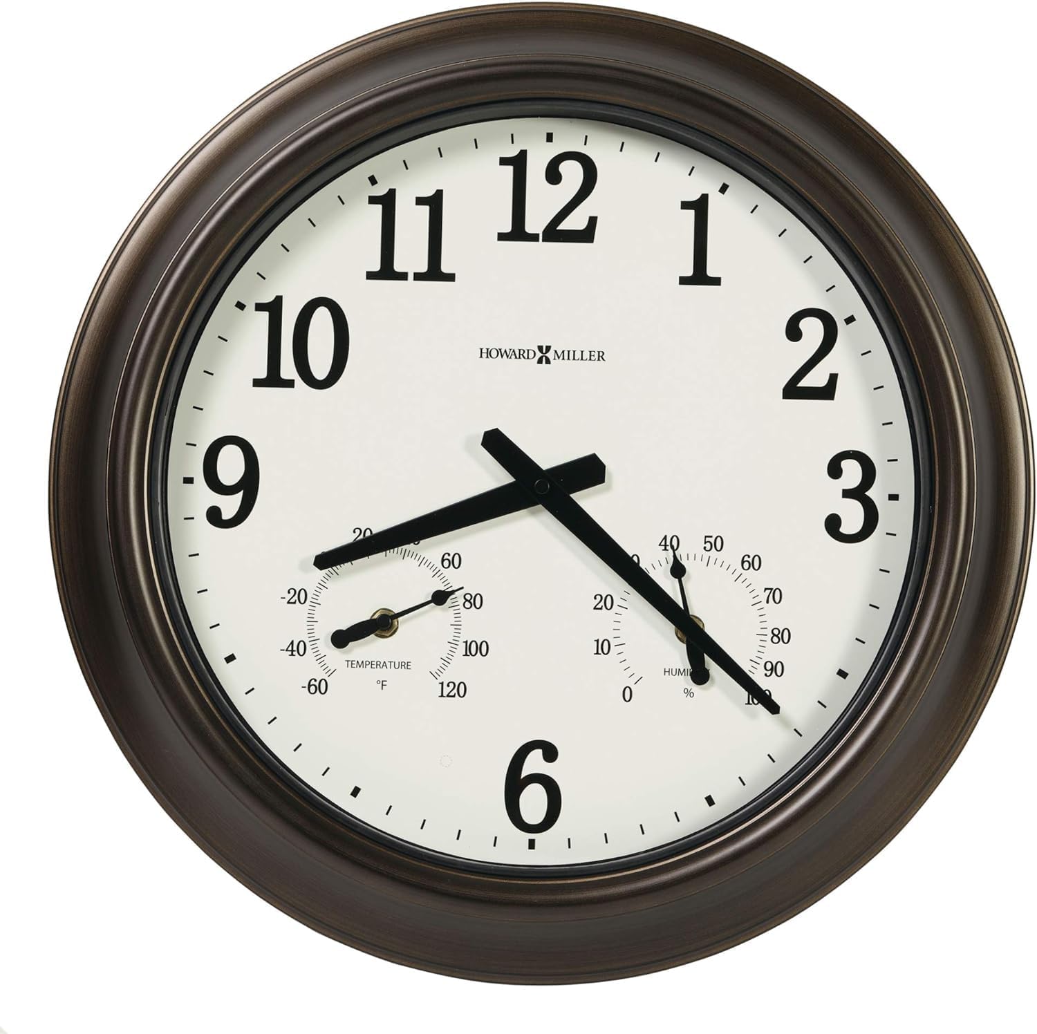 Howard MillerStandish Wall Clock, Bronze