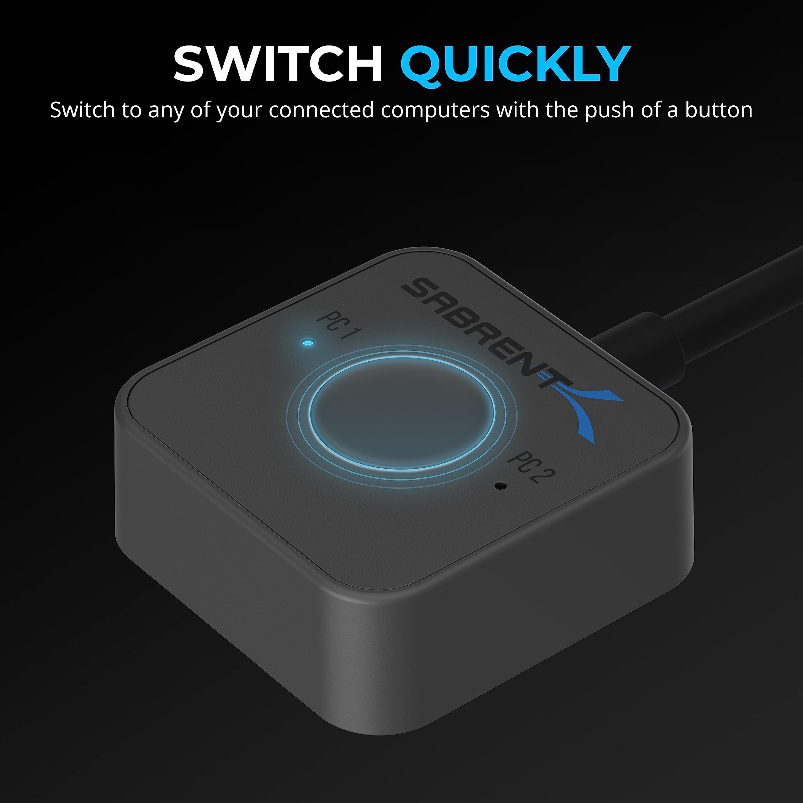 SABRENT Switch Thunderbolt 4 KVM, compartilhamento periférico com SABRENT Switch Thunderbolt 4 KVM, compartilhamento periférico com
