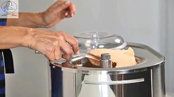 Musso Lussino 4080 Piccolo ice cream maker in stainless steel Made in Italy