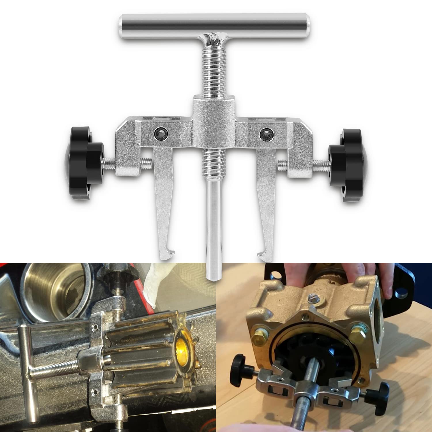 johntruck 660040-1 Flexible Impeller Pull Tool Removal Puller Fit for Jabsco Pump 50070-0040 & 50070-0200, for impellers 2-1/4" to 2-9/16"