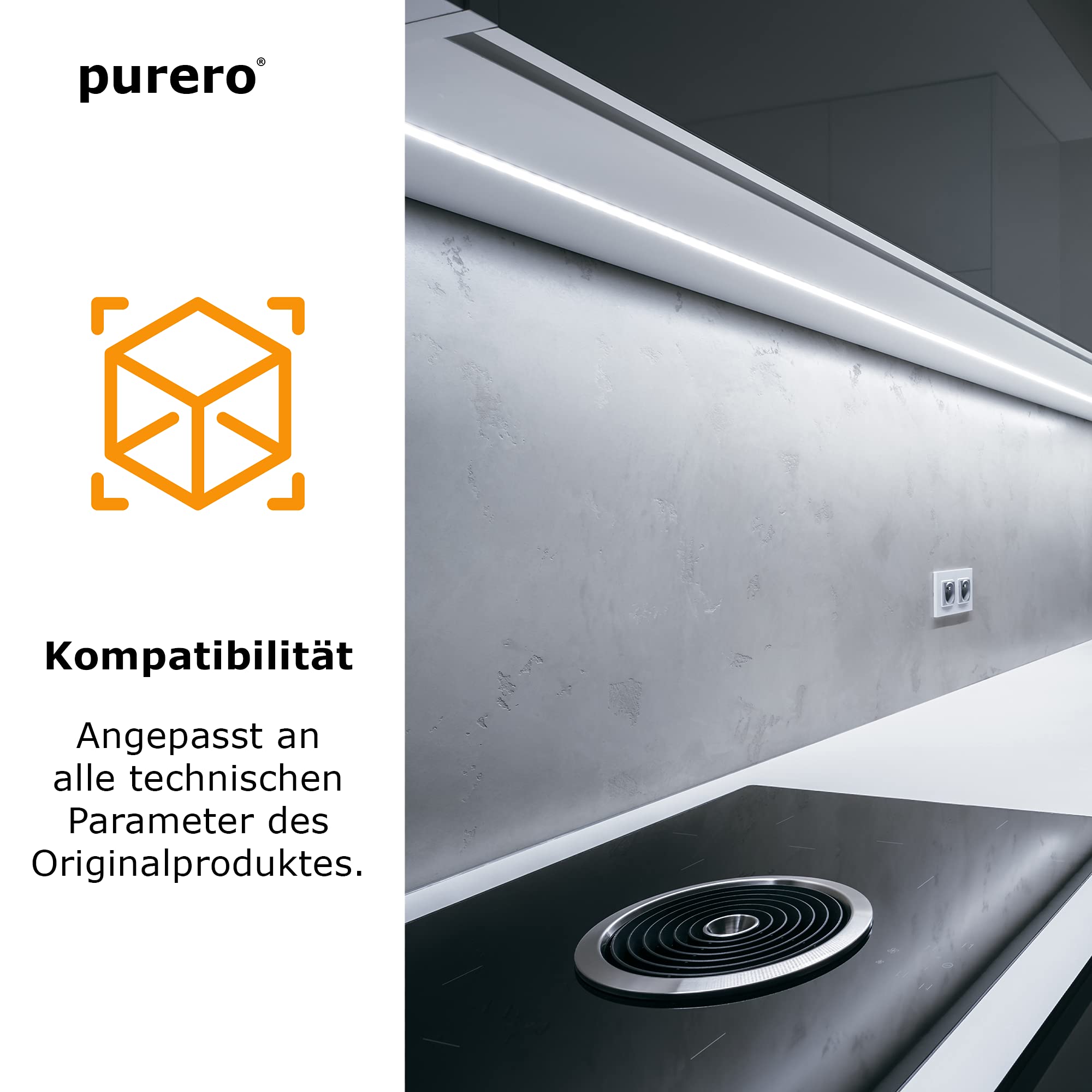 Aktivkohlefilter-Set (2x2er Set) - geeignet für Bora BASIC BAKFS - Für optimale Geruchsabscheidung - Aktivkohlefilter - Made in Germany