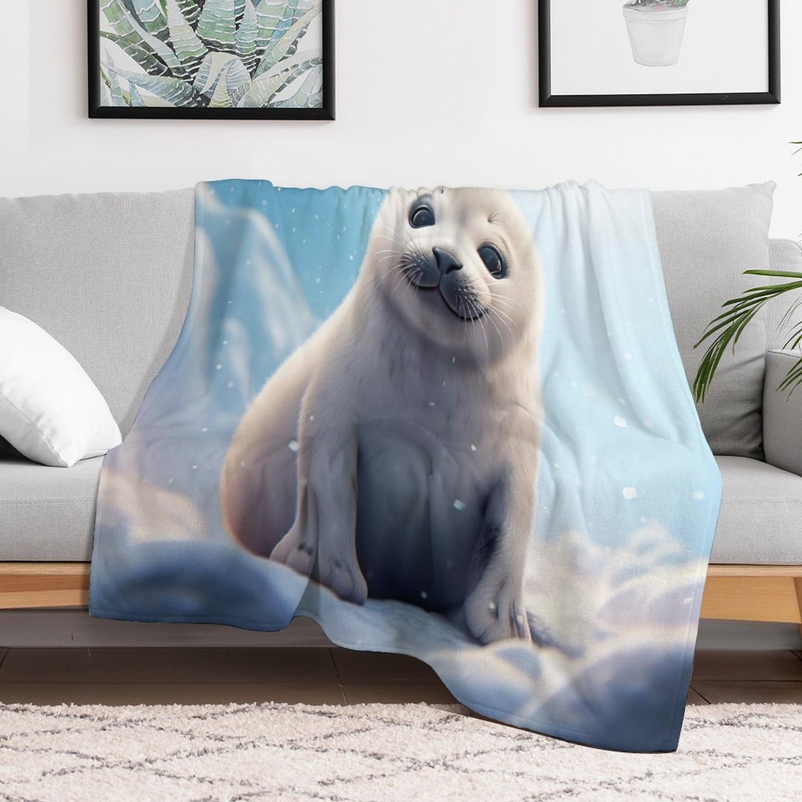 Robbe Decke Soft Flannel Fleece Überwurfdecken Für Bettwsche Sofa Schlafzimmer Decken Wohnzimmer Jahreszeiten Wohndecke （180×200cm）