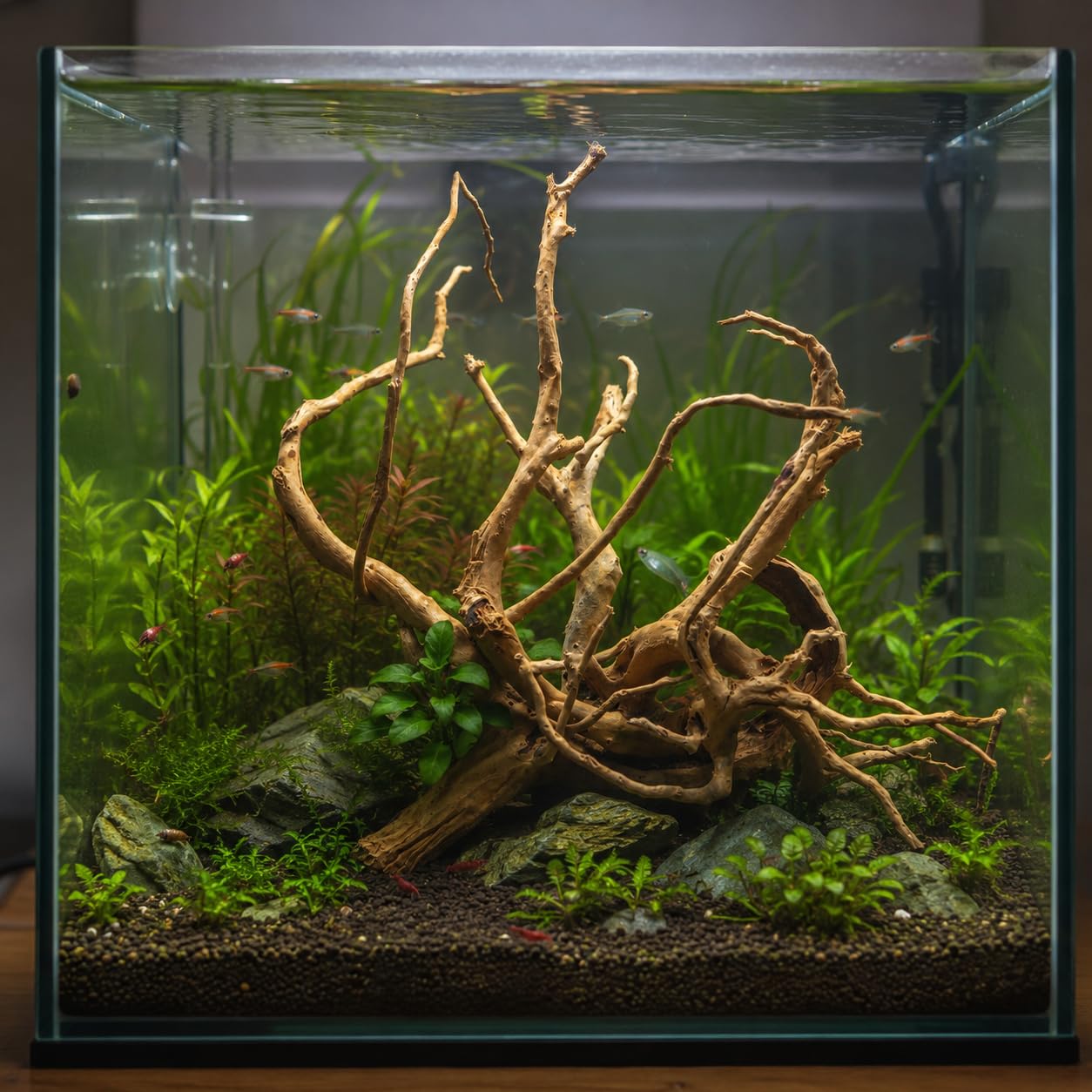 emours Bois flotté pour aquarium, grand bois naturel pour décoration d'aquarium, 30 à 45 cm, bois flotté pour centre de table, utilisation d'eau douce et terrarium