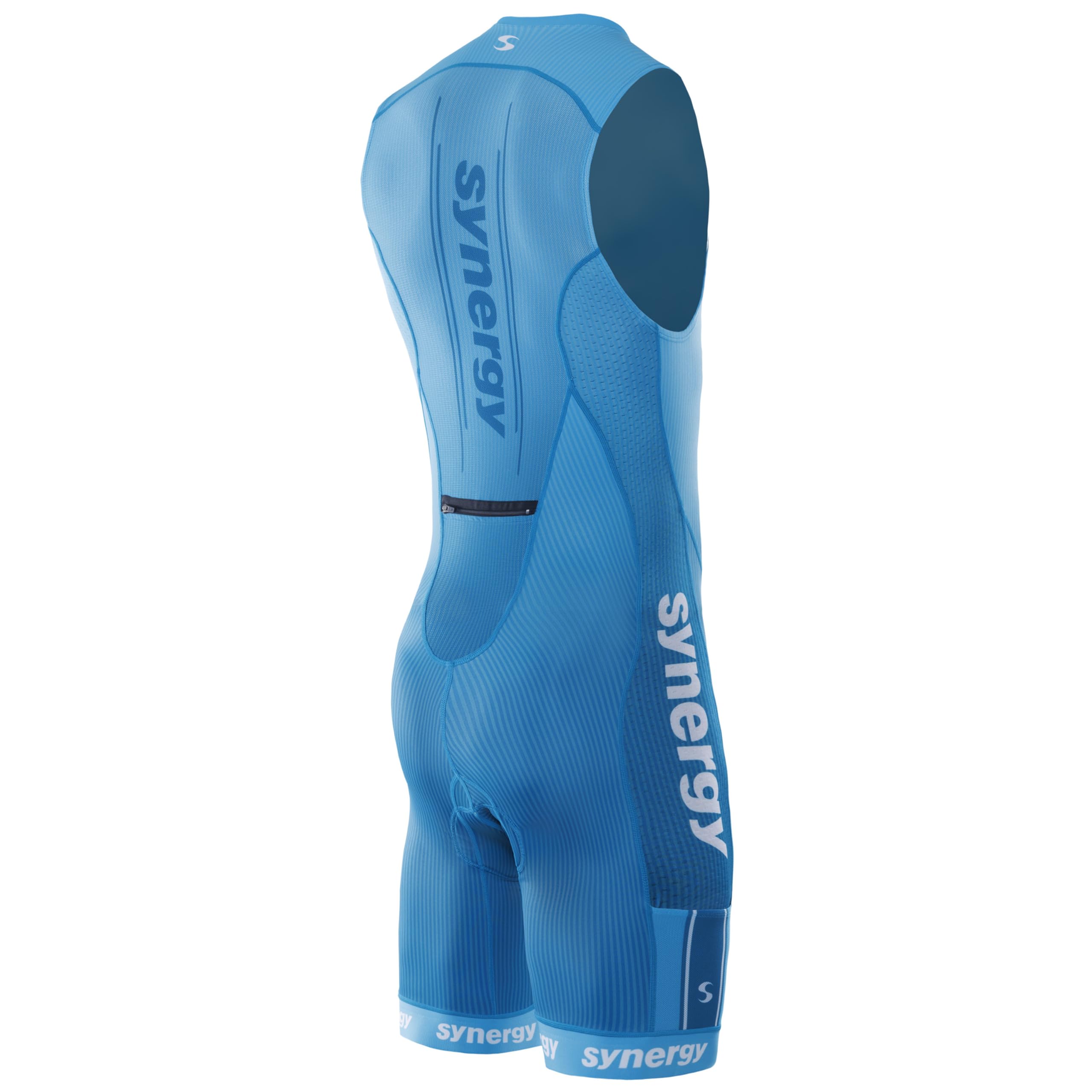 Tri Suit Sans Manches Synergy Elite - Combinaison Triathlon Homme Performante Et Confortable