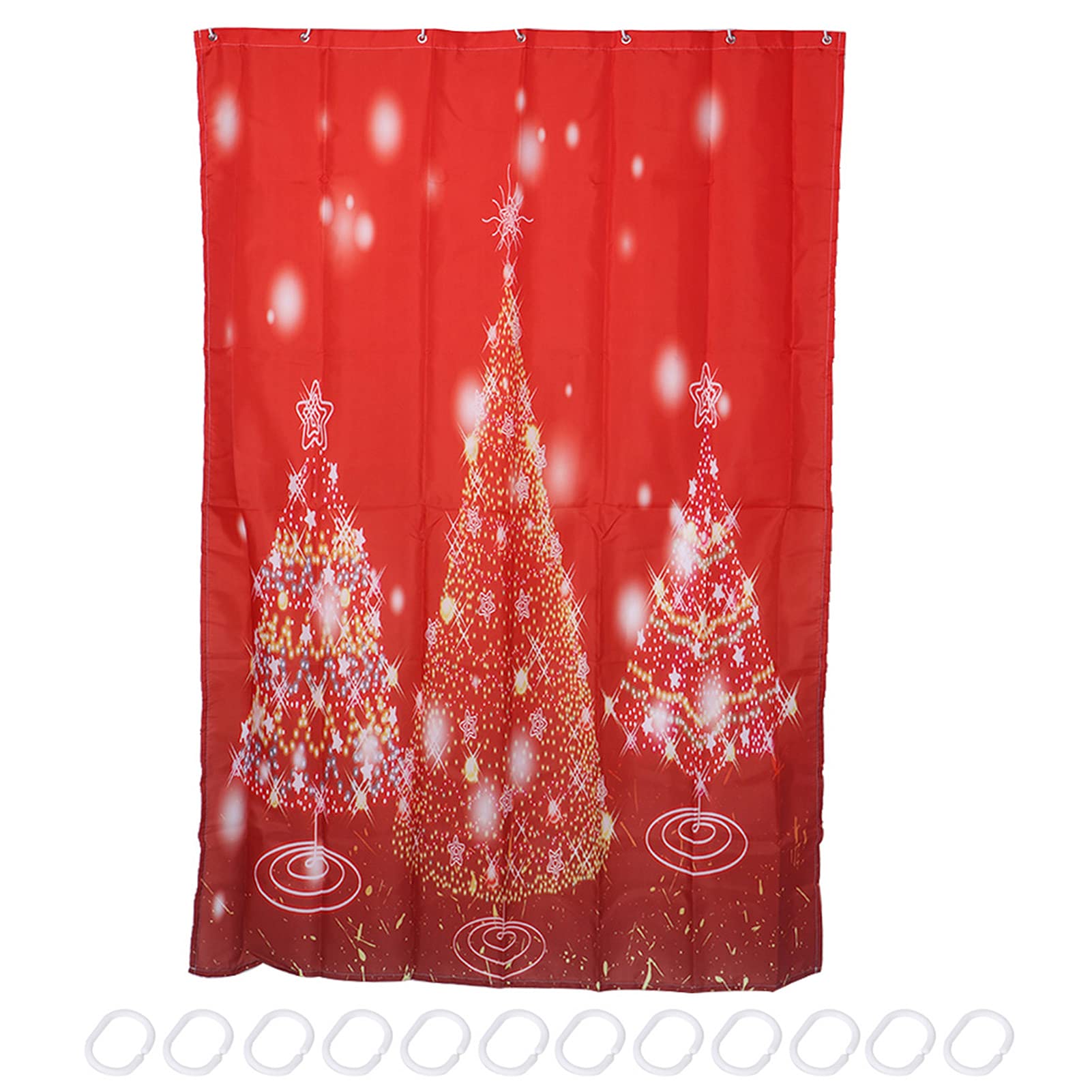 Rideau de douche anti-éclaboussures de Noël 120x180cm pour protéger le sol de la salle de bain