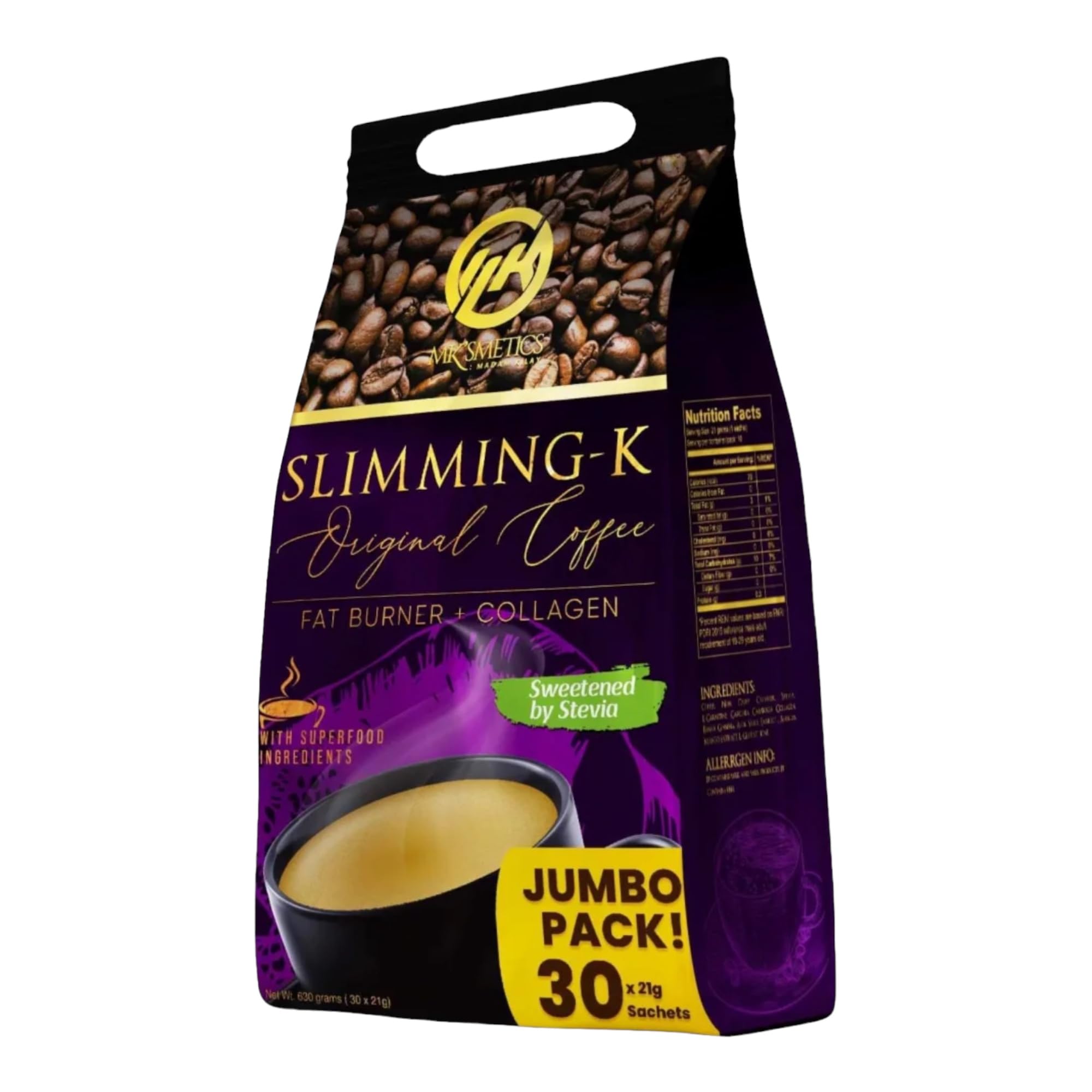 Madam K Slimming Coffee – 30 Sachets (60 Servings) | Weight Loss
