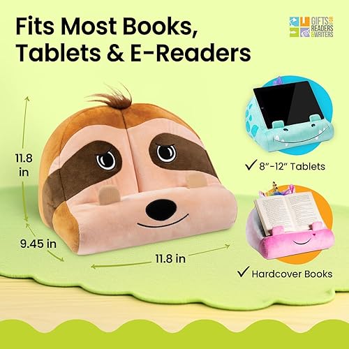 Miniatura 6 de Gifts for Readers & Writers Soporte de almohada para tableta para niños, soporte suave para iPad, soporte para Kindle para leer libros en la cama,