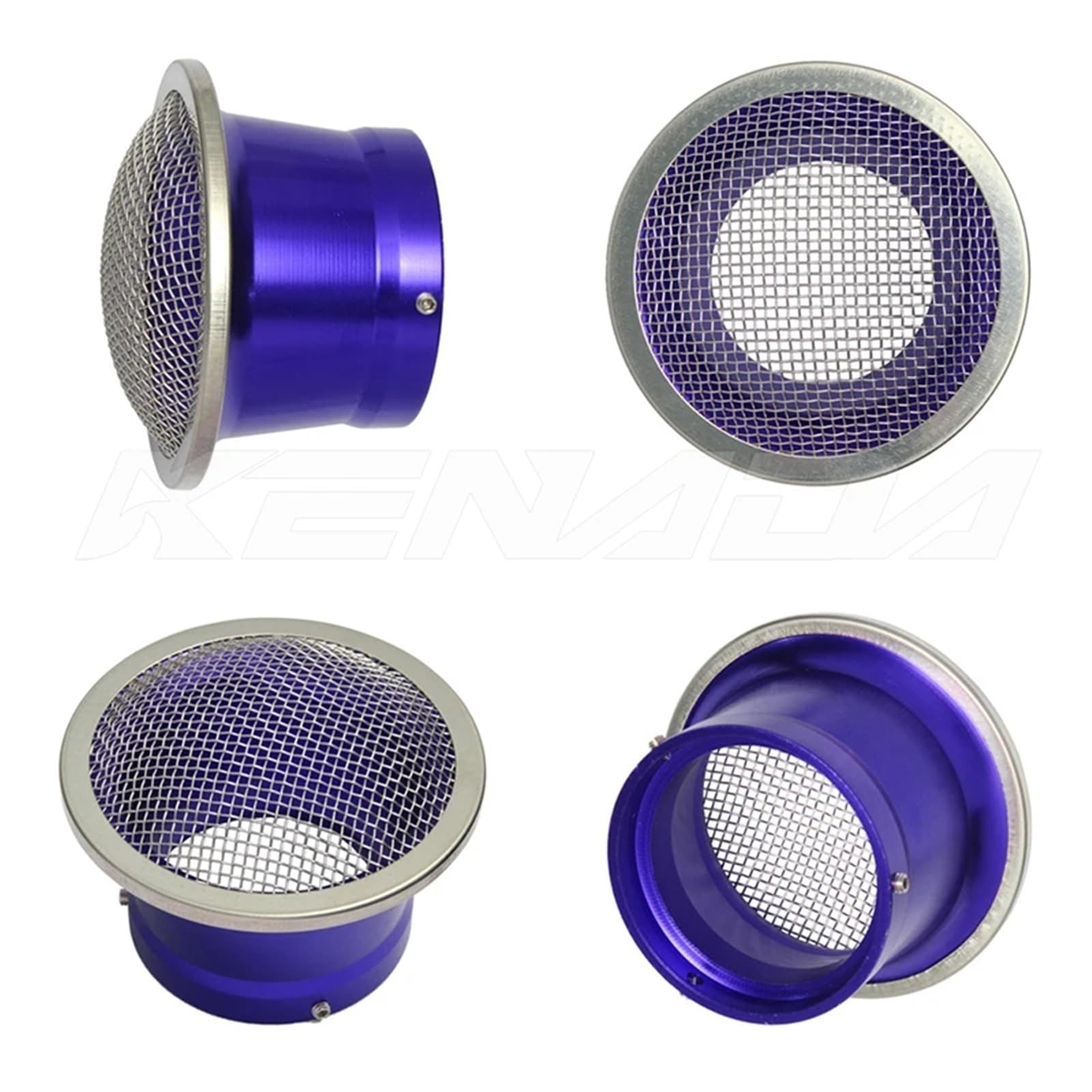 Universale Filtro Aria Adatto per tazza filtro aria carburatore 50/55mm pile di velocità con rete per 21-34mm(50MM-yellow)