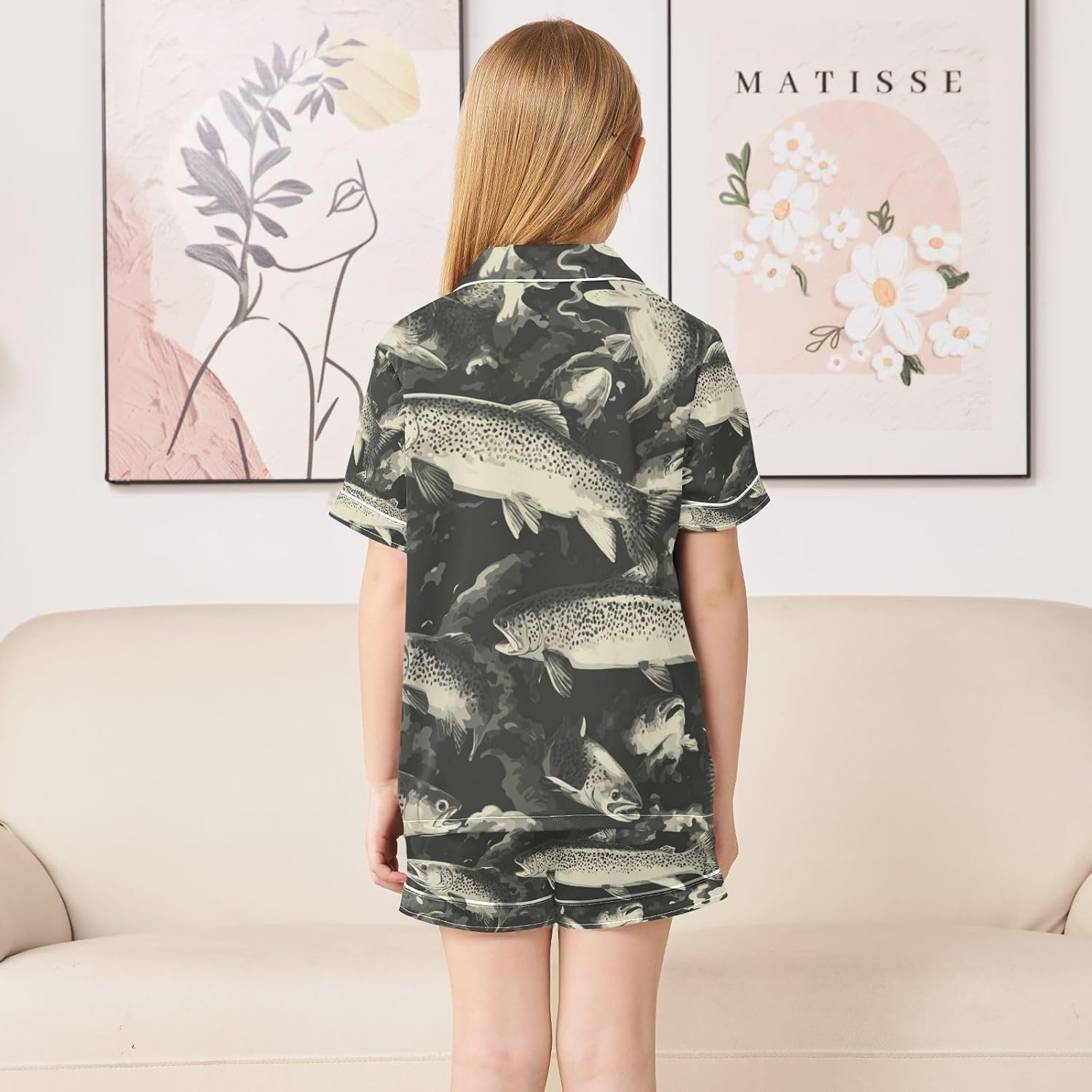 Silk Pajamas Sets Soft Satin 2 Piece Pjs Set Short Sleeve Sleepwear Nightwear
