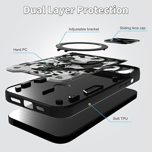 Vista 76 de Funda protectora híbrida para Samsung Galaxy A53 5G de 6.5 pulgadas y anillo giratorio de 360 grados, función atril, híbrida, de doble capa