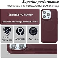 Vista 143 de Havaya Funda para iPhone 13 Pro Max y iPhone 12 Pro Max, cartera compatible con magsaf 2 en 1, desmontable magnética con tarjetero y ranura trasera