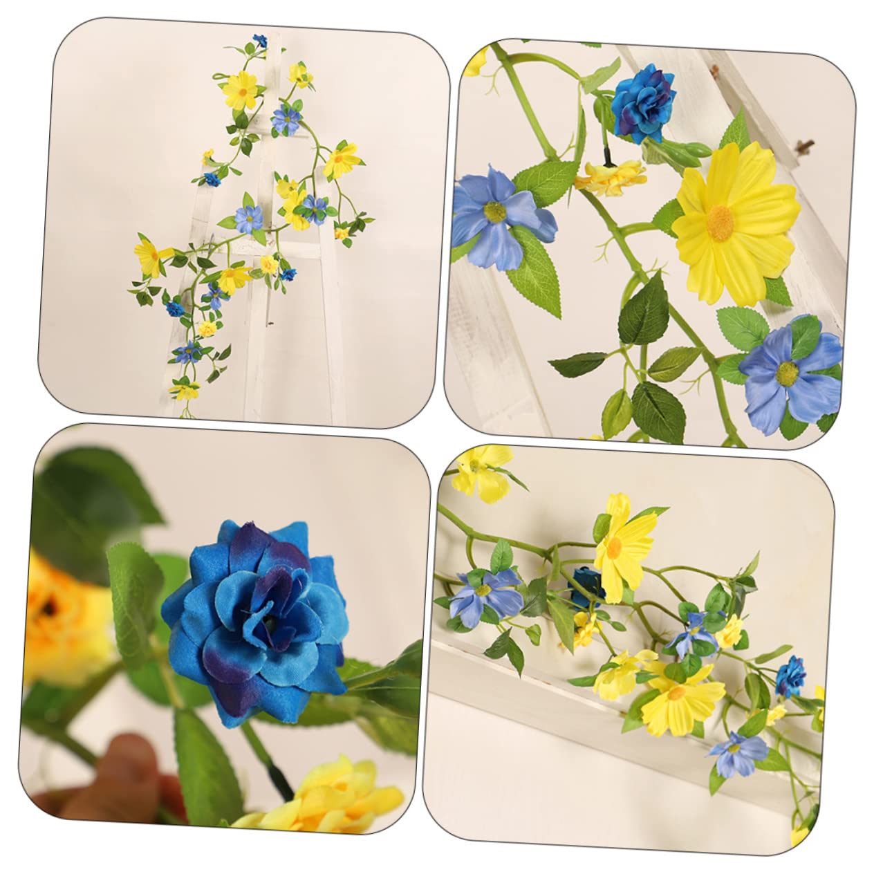 Ciieeo 3 Stück Outdoor Hängetür Blumenreben Zum Aufhängen Künstliche Blumengirlande Simulierte Hängende Blumenranke Gefälschte Bipinnatus Rebe Künstliche Ranke Hängeblumen