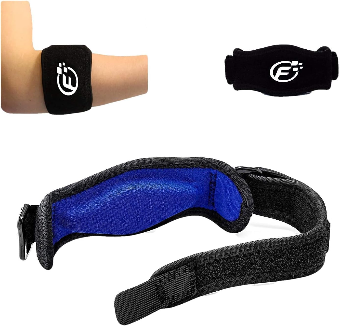 1-Pack Tennis Elbow Support - Elbow Support Brace - Tennis Elbow Support Brace with Compression Pad - Effective Pain Relief for Tennis & Golfer’s Elbow for Men & Women (1 Pack)