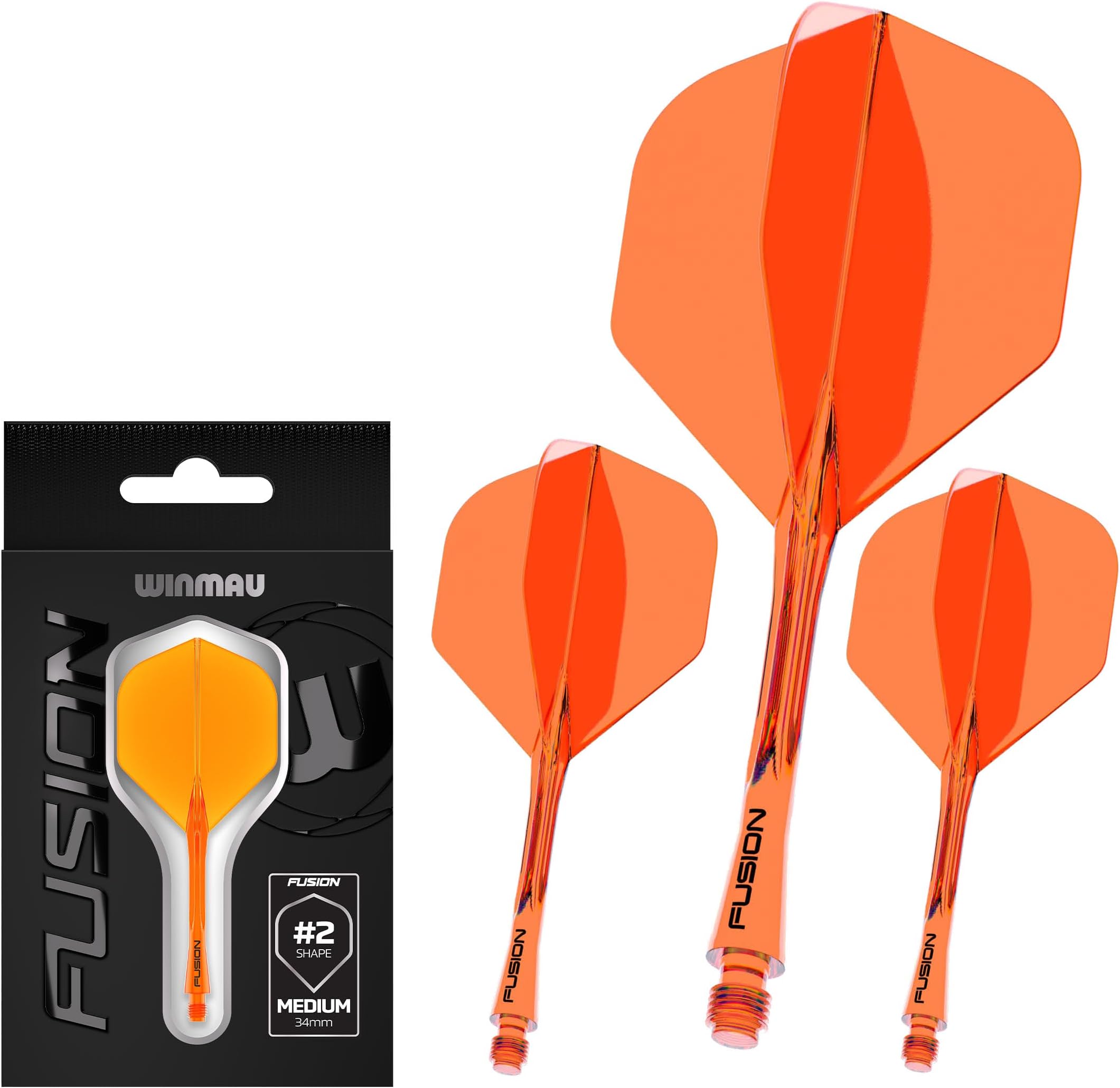 Fusion Intergrated Dart Flight and Shaft System - 1 set per pack (3 flights and shafts in total)