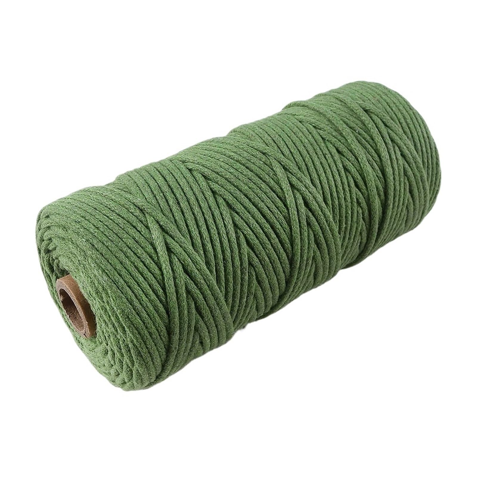 Cotton Macrame Cord 10m 3.0mm Colored Cotton Thread Braided Rope Diy Bracelet Necklace Key Chain Make Ropes Jewelry Making Materials(Color11)
