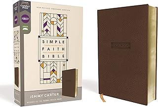 NRSV, Simple Faith Bible, Leathersoft, Brown, Comfort Print: Following Jesus into a Life of Peace, Compassion, and Wholeness