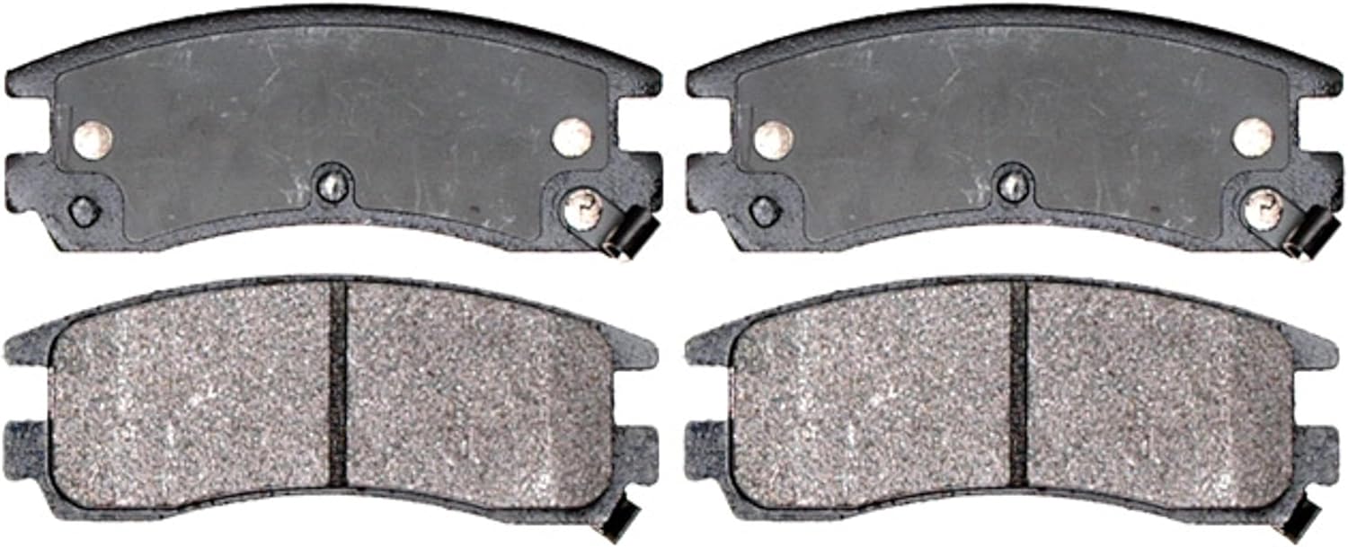 ACDelco Silver 14D714MH (19255847) Semi-Metallic Rear Disc Brake Pad Set with Hardware