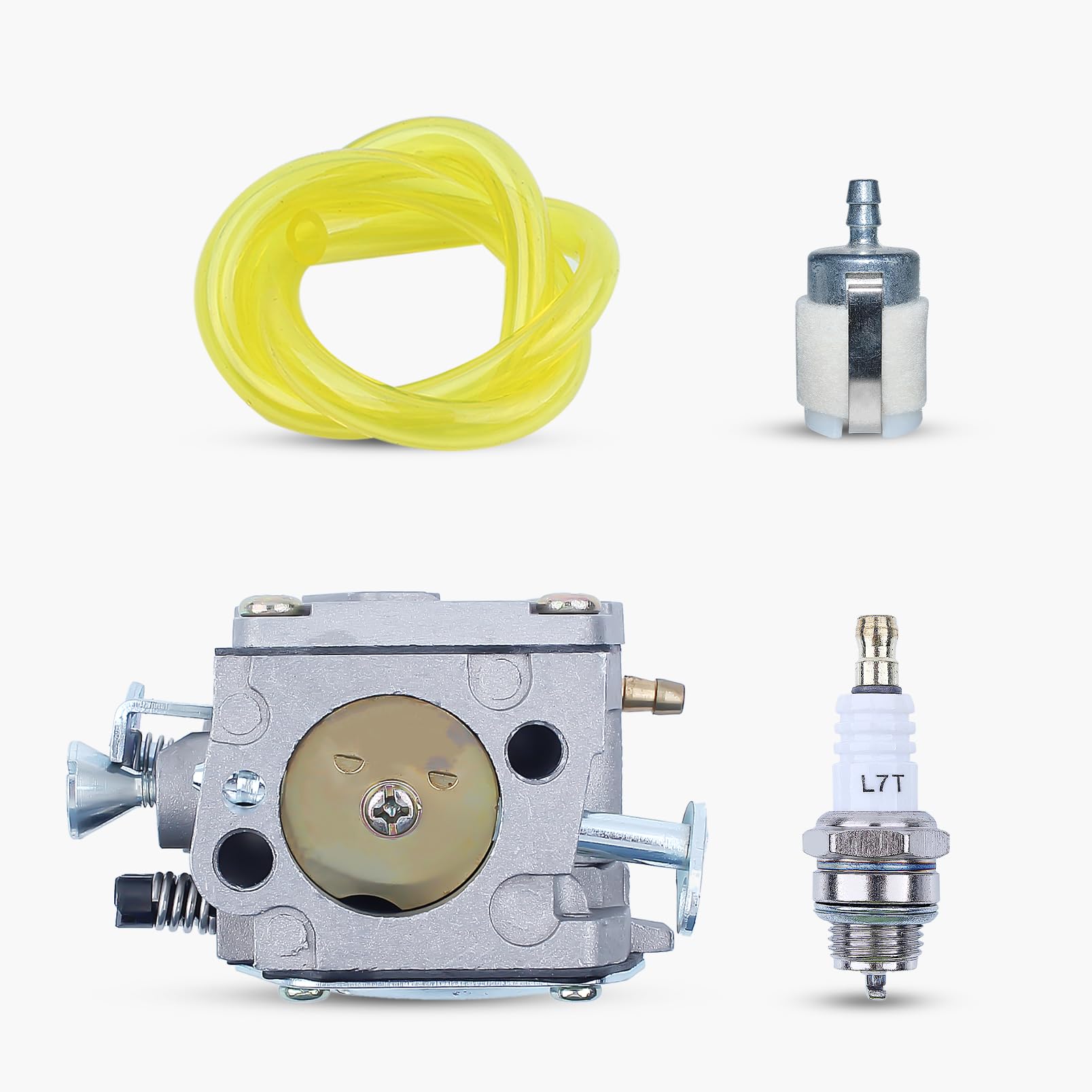 Amazon.com: Carburetor Carb W/Fuel Line Filter L7T Spark Plug fit
