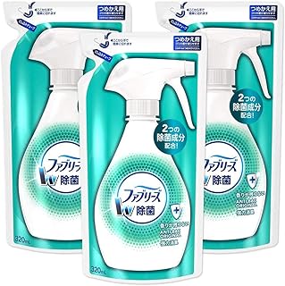 《セット販売》 P&G ファブリーズ ダブル除菌 つめかえ用 (320mL)×3個 詰め替え用 W除菌 スプレー 消臭剤 布用 消臭スプレー 【P＆G】