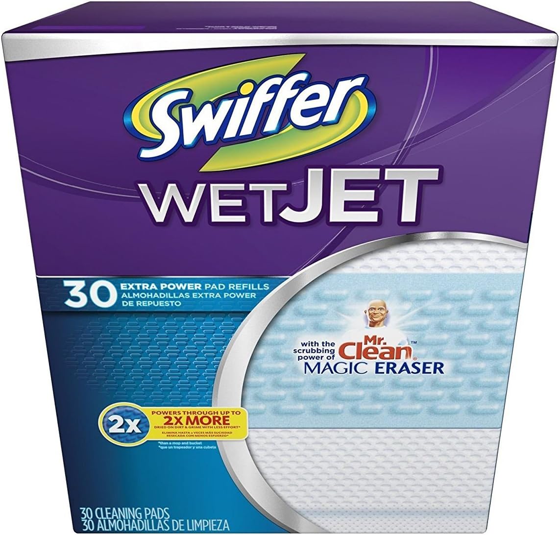 Wet Jet Extra Power Pad Refills - 30 ct