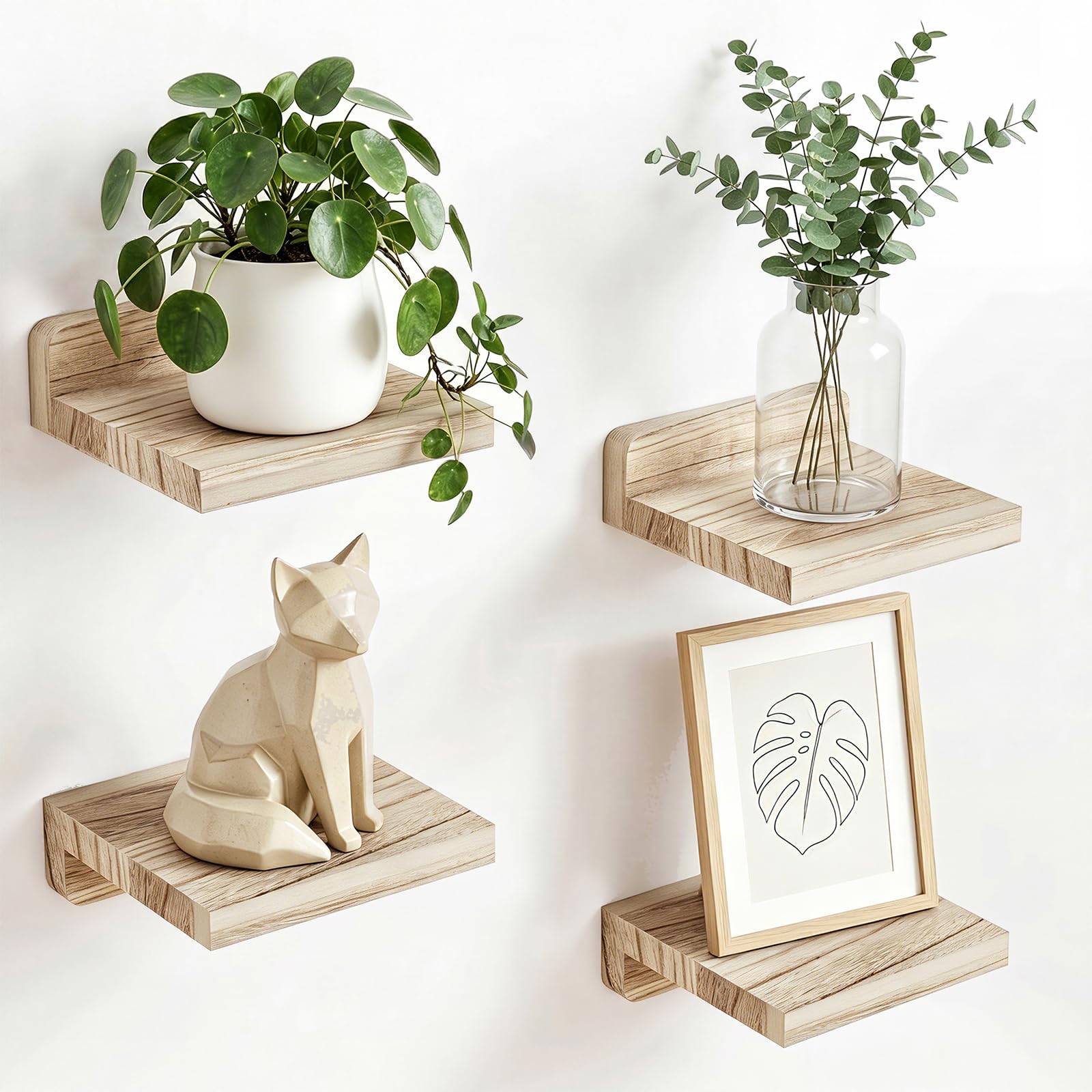 Fixwal Floating Shelves - Set of 4 -15