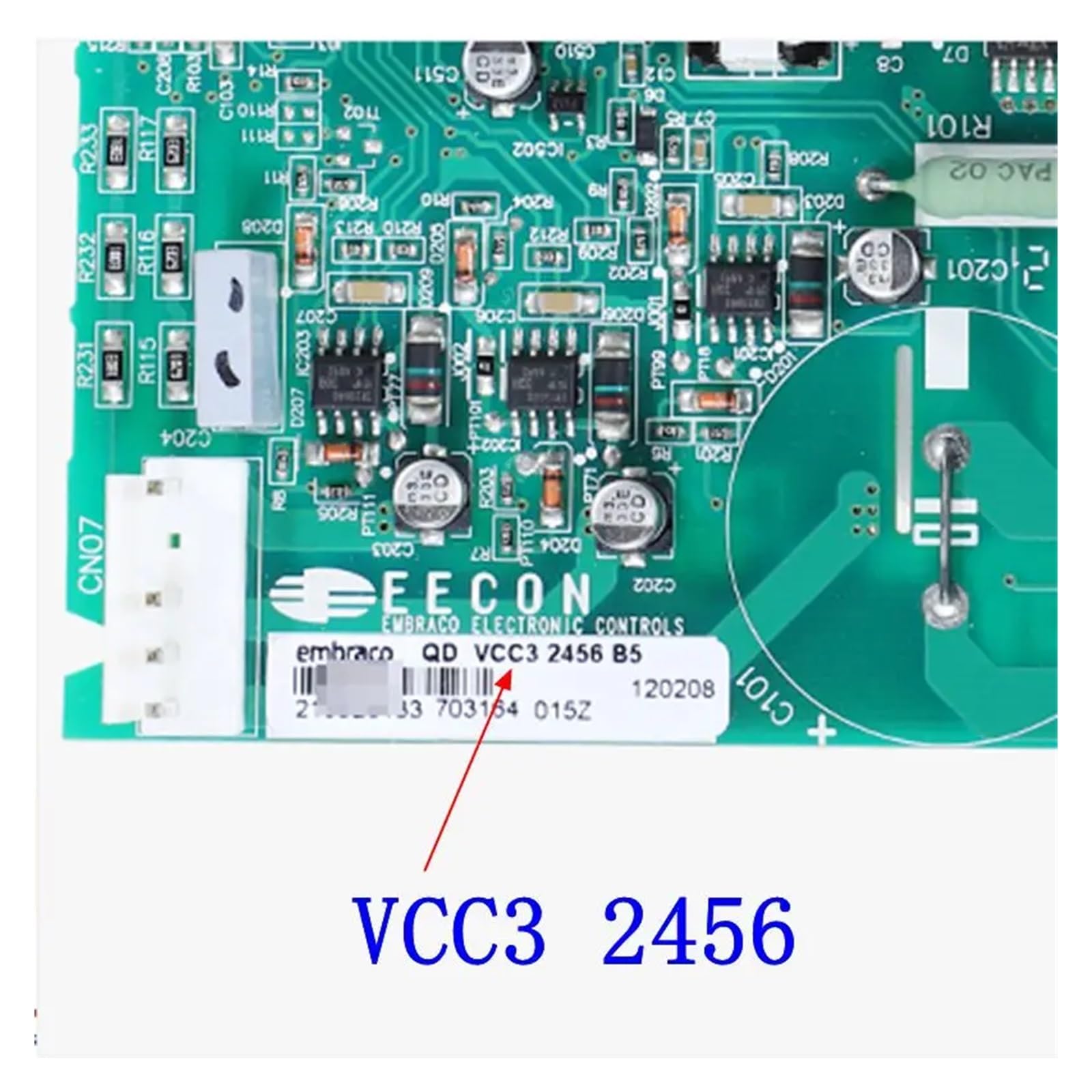 Funzionante Per, Compatibile Con Embraco, Scheda PC For Frigorifero VCC3 2456, Componenti Della Scheda Computer, Scheda Madre Inverter For Frigorifero, Accessori