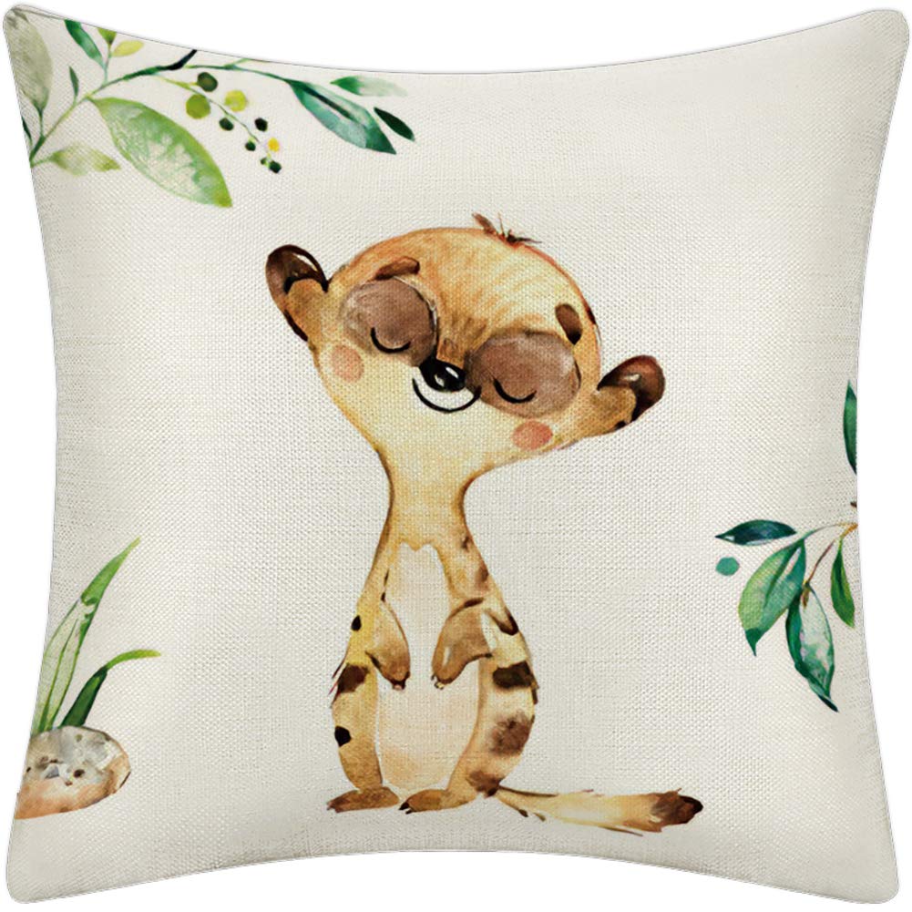 Set Di 4 Federe Per Cuscino Artscope | 45x45 Cm In Cotone E Lino | Motivi Astratti Faccia | Cerniera Nascosta