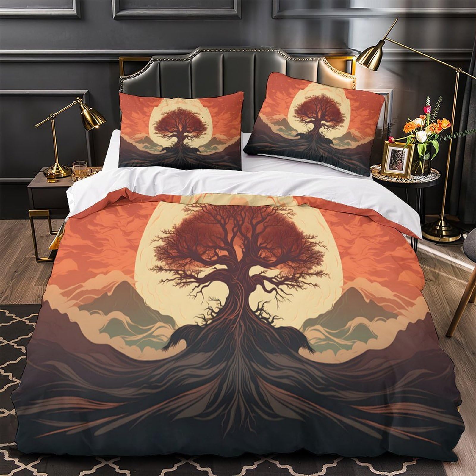 Housse de couette respirante notes musicales anti-transpiration