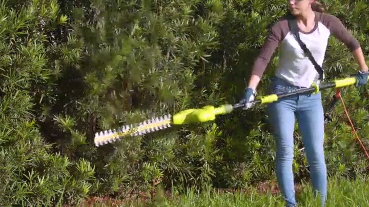 sun joe telescoping hedge trimmer