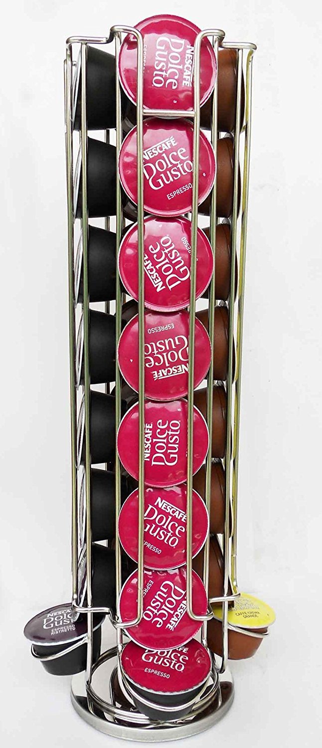 Zinc ProductsDolce Gusto 32 Coffee POD Rotating Holder Rack, Capsule Stand