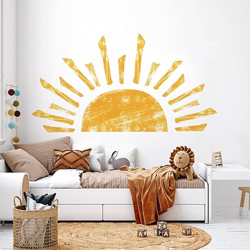 Miniatura 3 de DEKOSH Decoración de pared Sunshine para dormitorio, calcomanías de pared grandes para guardería