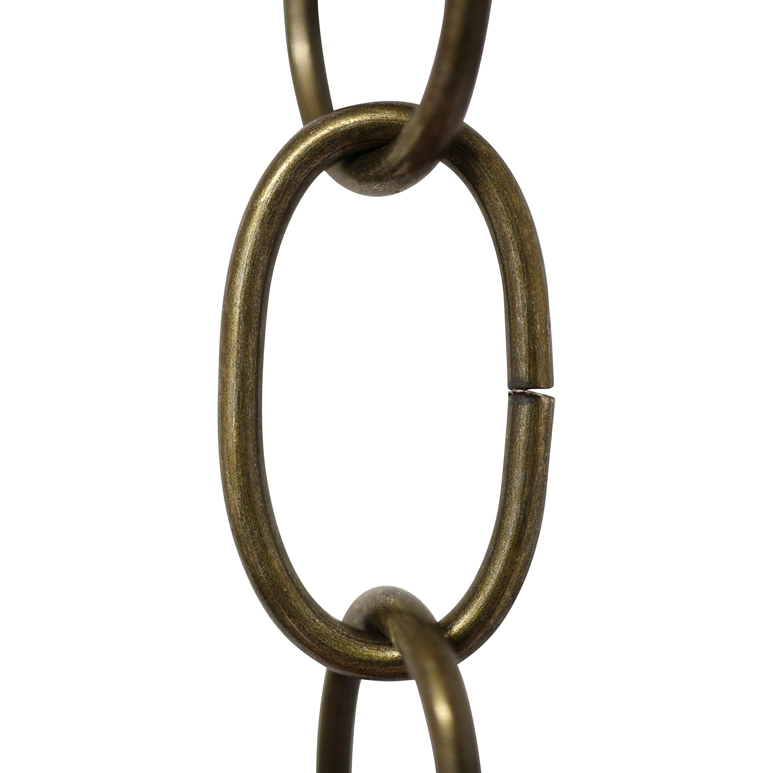 RCH Hardware CH-S56-10-AB-3 Steel Chandelier Chain, Antique Brass (3 Feet)
