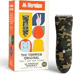 MERIDIAN The Trimmer Original - Tondeuse à poils corporels pour hommes, rasoir électrique pour poils pubiens, poitrine, jambes et bikini, étanche et rechargeable (Océan)