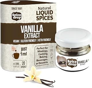 Spice Drop Natural Vanilla Extract Paste, Essence for Cooking, Baking, Food, Milk, Ice Cream, Cake, 20 ml