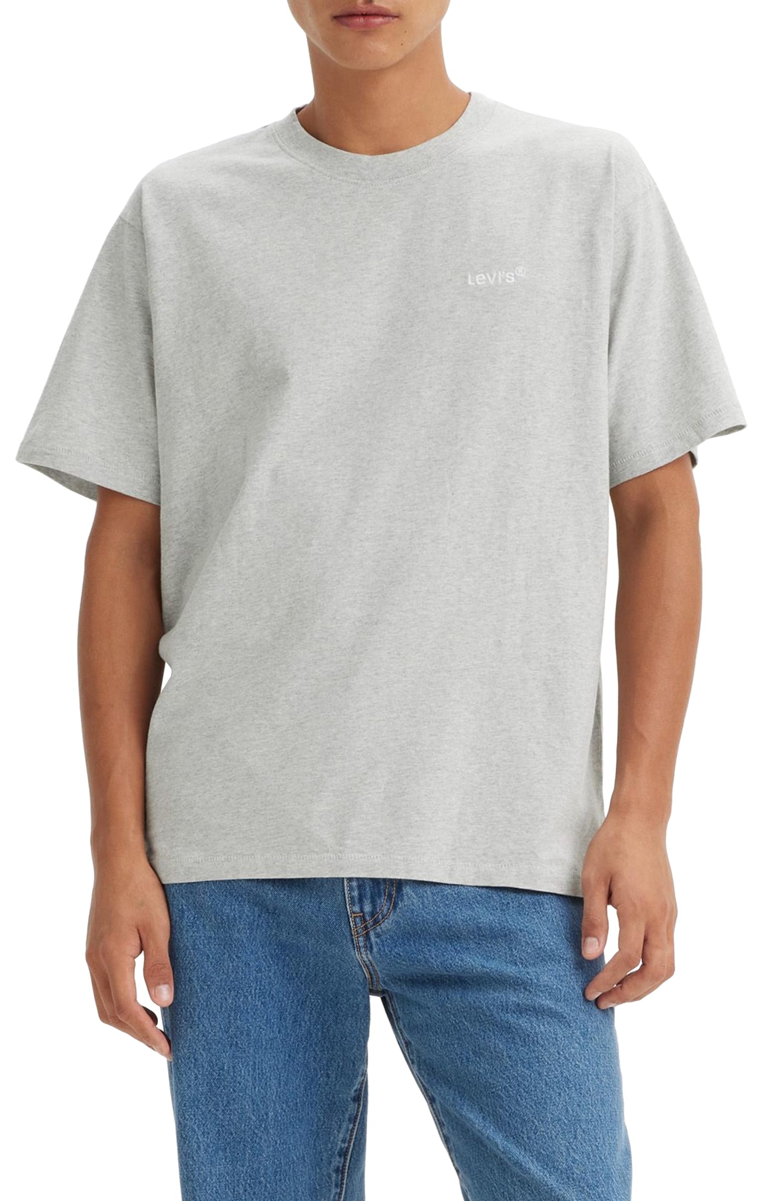 Levi's Men's Red Tab Vintage Tee T-Shirt, Light Mist Heather, XS